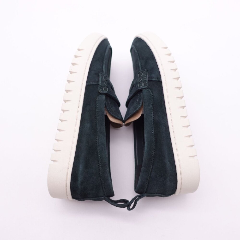 NEW Vionic Women's Uptown Suede Loafer Shoes Size 5 Wide Dark Green Casual - Picture 2 of 7